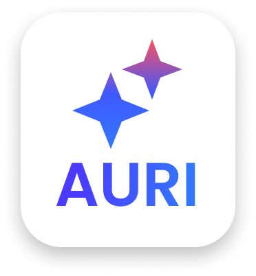 AURI intelligence layer: a central model connected to every customer conversation channel