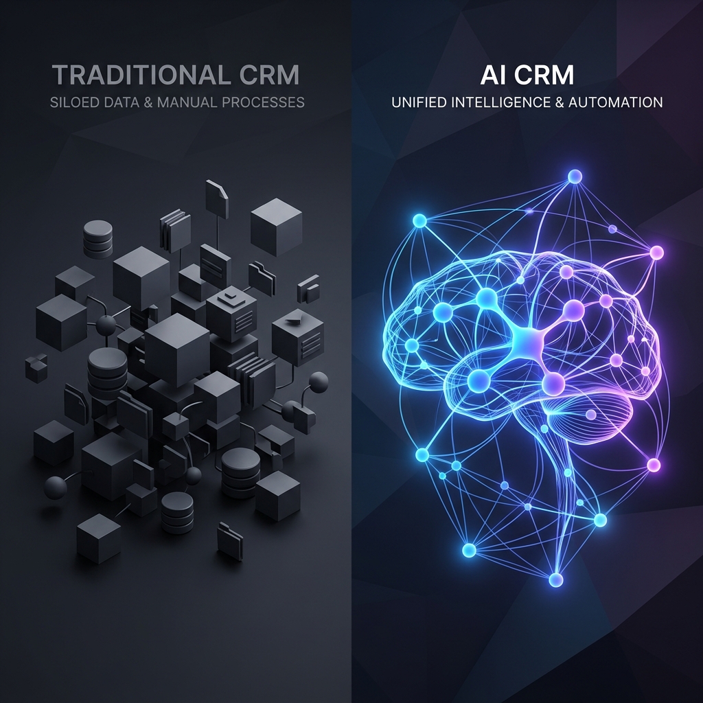 AI CRM vs Traditional CRM: Why Modern Businesses Are Replacing Legacy CRM with AI-Powered Customer Platforms